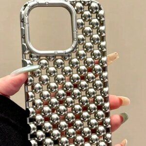 “Mirrorball Luxe Beaded iPhone Case”